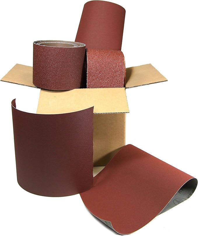 Red Label Abrasives 5 Lb Box of Premium Sanding Sheets - Medium and Fine Grit Sandpaper Assortment