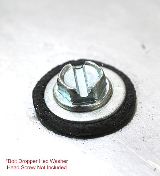 Bolt Dropper 1/4" x 1" Stainless Steel EPDM Bonded Sealing Washers (50 Pack), 1" OD Neoprene Backed Corrosion Resistant Load Distribution Water Tight Seal by Bolt Dropper