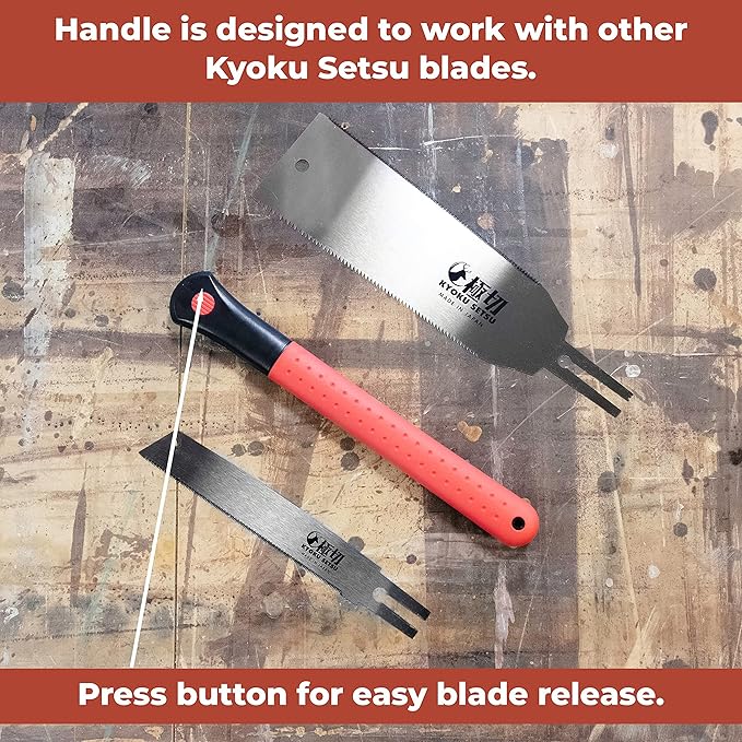 Great Neck Kyoku Setsu Japanese Ryoba Double-Edged Pull Cut Saw, Ultra Fine Saw, Detail Hand Saw, Double Edge Saw, Japanese Wood Saw