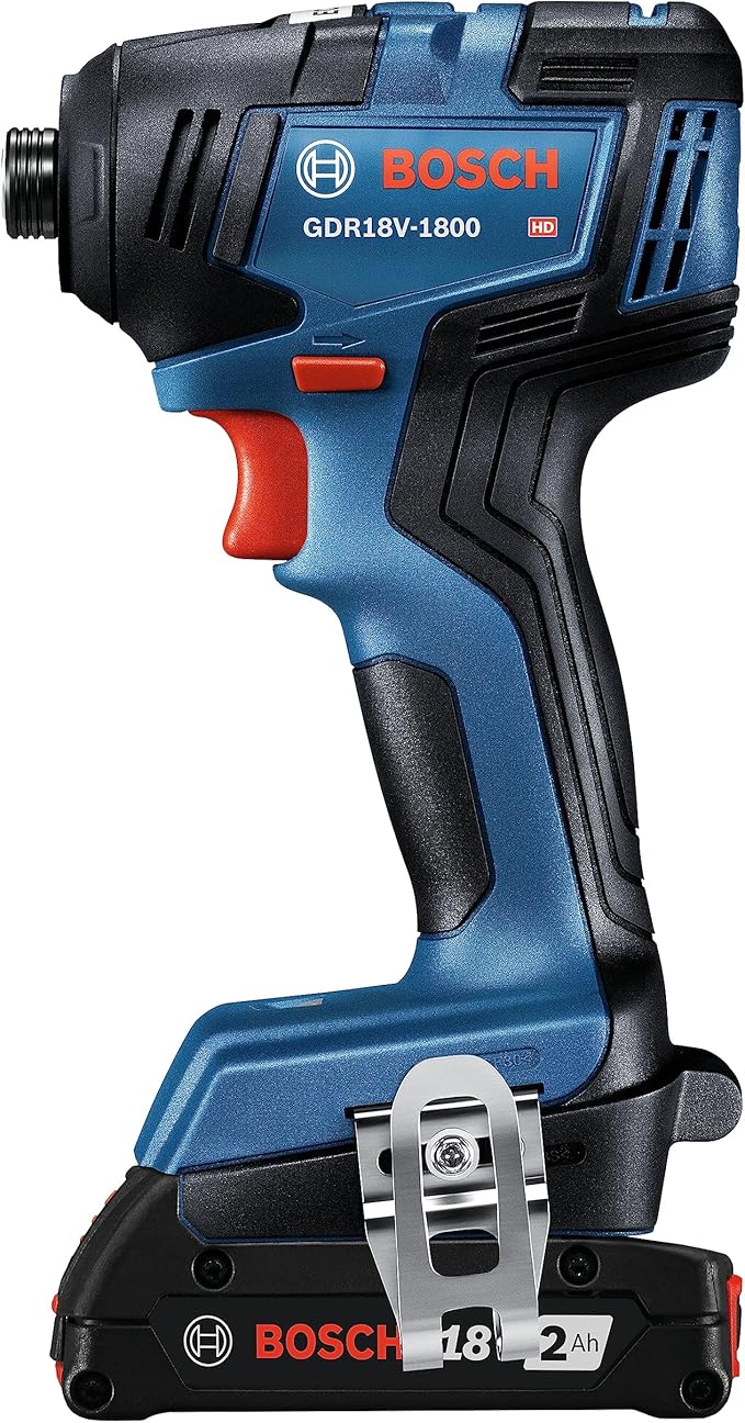 BOSCH GXL18V-27B22 Power Tool Combo Kit - 18V Brushless Compact 1/2 In. Cordless Drill Driver and 1/4 In. Hex Impact Driver (Includes: Two 2.0Ah Batteries, 18V Charger, and Carrying Tool Bag)