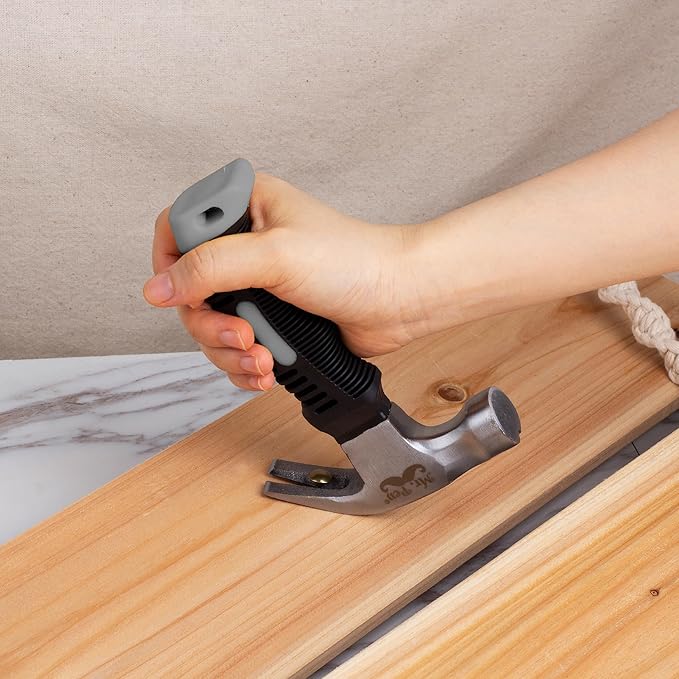 Mr. Pen- 8oz Gray Camping Claw Stubby Tack Magnetic Nail Hammer for Women