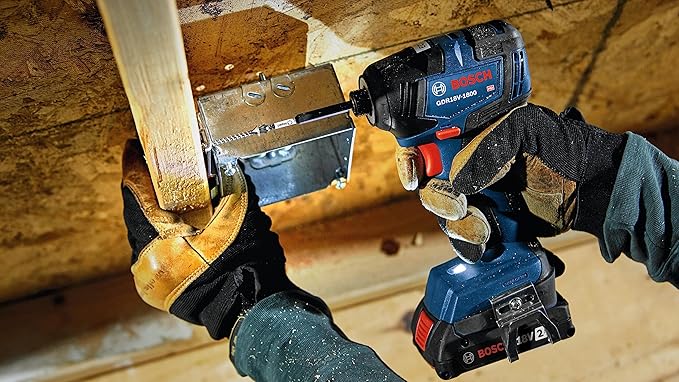 BOSCH GXL18V-27B22 Power Tool Combo Kit - 18V Brushless Compact 1/2 In. Cordless Drill Driver and 1/4 In. Hex Impact Driver (Includes: Two 2.0Ah Batteries, 18V Charger, and Carrying Tool Bag)