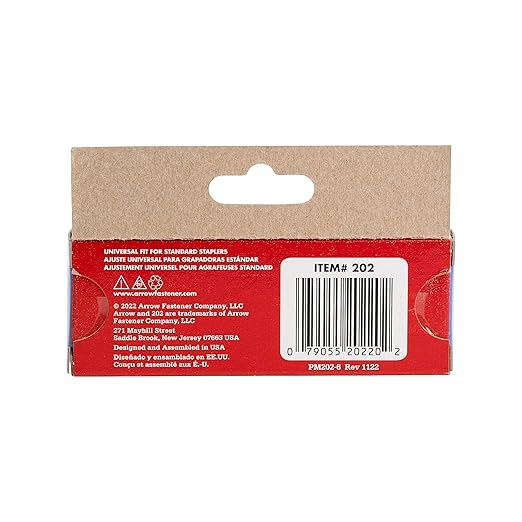 Arrow 202 1/4-Inch Length Galvanized Steel Staples for Desktop Staplers only; Office Supplies for Desk Staplers for Business, Classroom Supplies, Home Office, and Craft Use, 5000-Pack