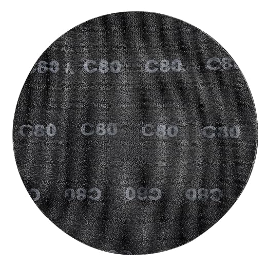 17??Sanding Screen Discs, Black Silicon Carbide Mesh Floor Sanding Screen for Wood Floors, Epoxy Maintenance, 80 Grit, 10-Pack