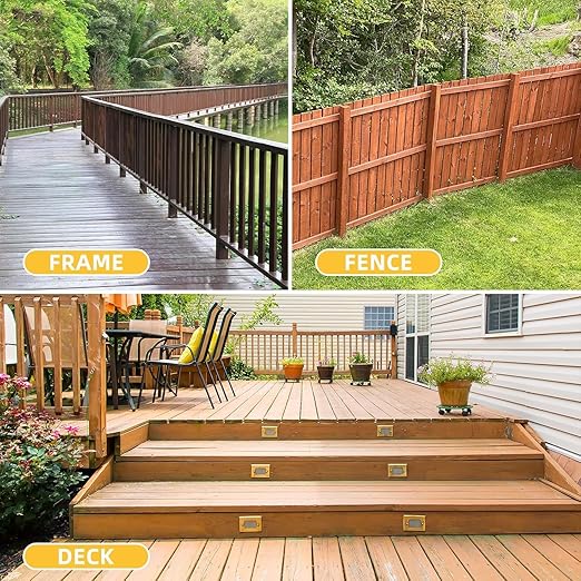 WELLOCKS Deck Screws, Wood Screws, Tan, Superior Rust Resistant, Epoxy Coated, Above 1000 Hour Salt Spray Coating T25 Torx Star Bit Included for Outdoor Wood Fence (5.2LBS Tan, #10횞3")