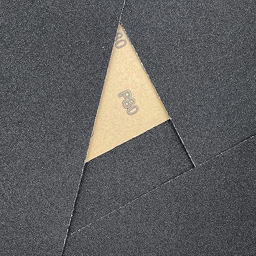 9 x 11 Inch 15pcs Wet Dry Sandpaper, 80 Grit Waterproof Abrasive Sand Paper, Silicon Carbide Sandpaper Sheets for Metal Wood, Auto Polishing