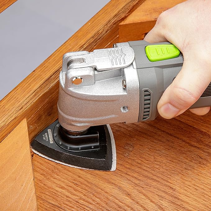 Genesis Oscillating Tool 3.5 Amp Oscillating Multi Tool with 3.7째 Oscillation Angle, 6 Variable-Speeds with 16-Piece Accessory Set, Storage Box, Carrying Bag, and 2 Year Warranty (GMT35T)