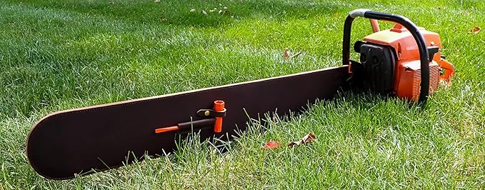 Leather Chainsaw BAR Cover Scabbard with Wrench Holder 32"