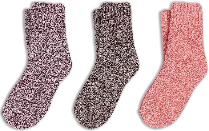 BomKinta Boot Socks for Women Winter Solid Thick Warm Socks Cozy Crew Socks Christmas Gift