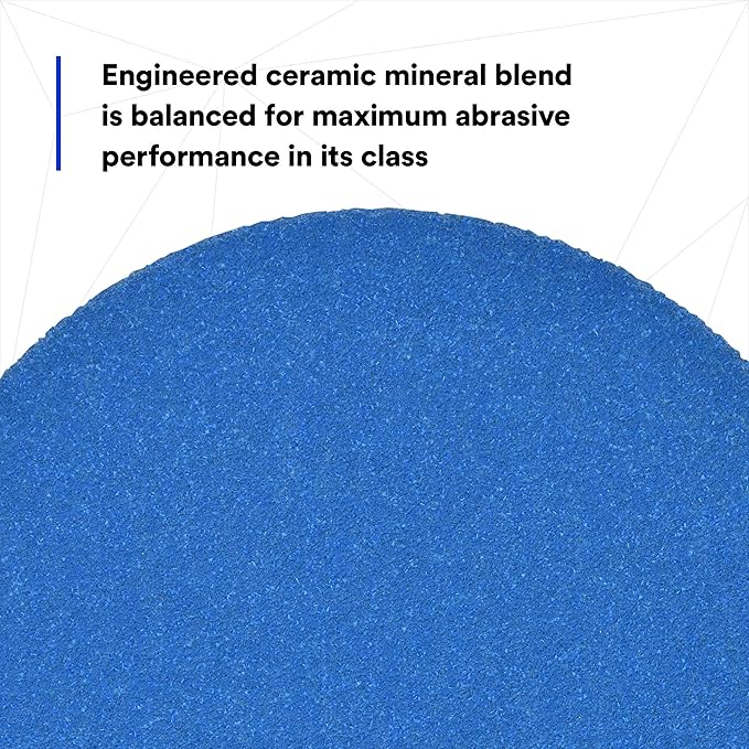 3M Stikit Blue Abrasive Disc Roll 36265, No Hole, Coating Removal, Body Repair, 80 Grade, 5 in, 50 Discs/Roll