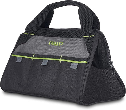 AWP Tool Bags, Premium Tool Bag, Black, Durable Tool Tote, for Professionals and Contractors