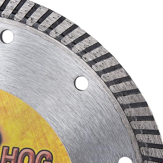 Delta Diamond Boss Hog 7 Inch Turbo Premium Diamond Blade for Masonry, Brick, Block, Pavers, Concrete, Stone, Wet/Dry Cutting, Continuous Rim (7")