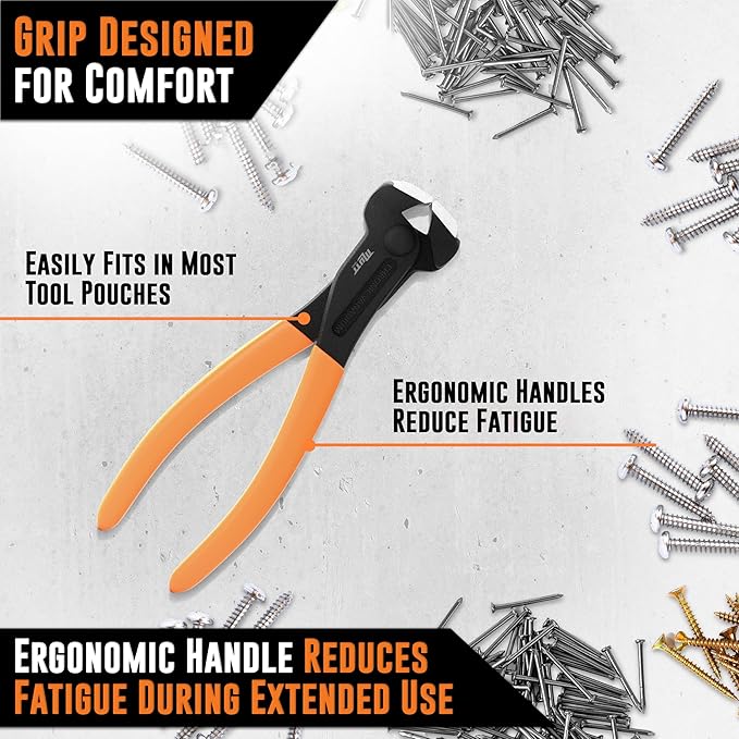 Mutt Tools 8 Inch End Cutting Pliers Heavy Duty ??CRV End Nippers Tool ??Nail Puller Pliers, Nail Puller Tool