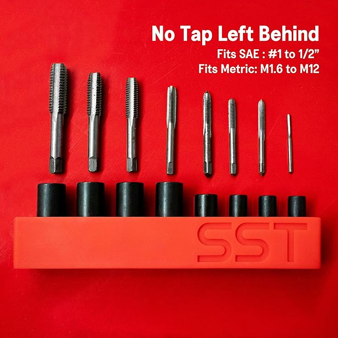 SST - Tap Socket Wrench - 8-Piece Adapter Set - Snug, Secure, & Durable - Easy Storage & Organization - Fits All Number & Fractional M.C.T.I. Standard Taps - Designed in the USA