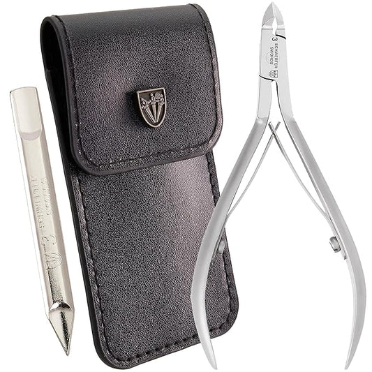 3 Swords Germany ??brand quality stainless CUTICLE SKIN NIPPERS - REMOVER - CUTTER manicure pedicure grooming for professional fingernail & toenail care by 3 Swords