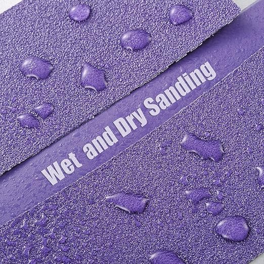 MAXMAN 800 Grit Sandpaper Roll, PSA Purple Film Ceramic Longboard Sand Paper, 2-3/4" Wide Continuous 20 Yard Long Continuous Roll, Self Adhesive Stickyback for Auto, Wood, Metal, Hand Sanding Blocks