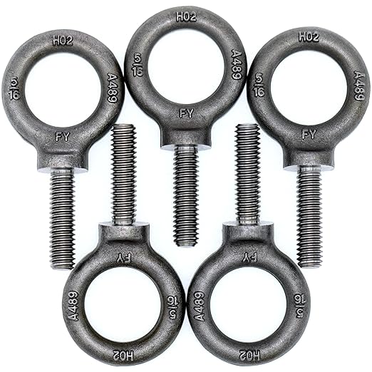 5 Pcs Lifting Shoulder Eye Bolts 5/16"-18 X 1-1/8"