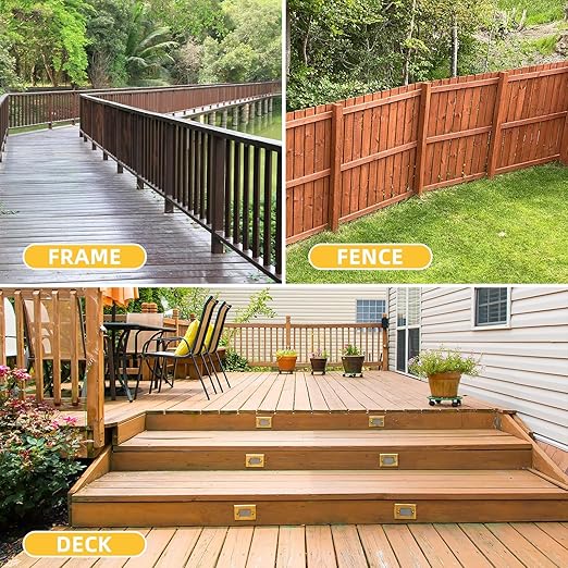 WELLOCKS Deck Screws, Wood Screws, Tan, Superior Rust Resistant, Epoxy Coated, Above 1000 Hour Salt Spray Coating T25 Torx Star Bit Included for Outdoor Wood Fence (5.2LBS Tan, #8횞1-1/2")