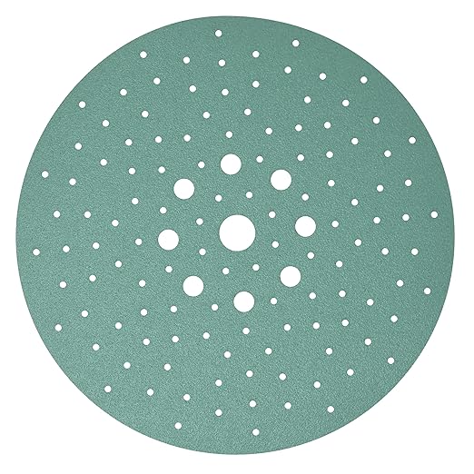 Serious Grit - 225mm 9-Hole 80 Grit Drywall Sanding Discs - Fits Festool Planex LHS 225 Sanders - Heavy-Duty Hook & Loop Film Abrasives - Dust-Free Multi-Hole Drywall Sander Sandpaper - 25 Pack