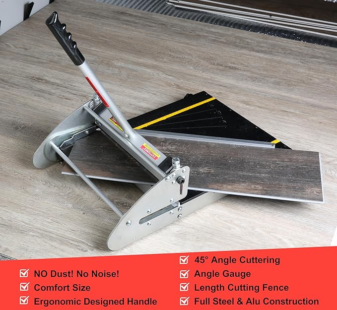 13 INCH 360° VINYL Floor Cutter for VCT, LVT, PVC, Rubber Floor and VINYL Plank