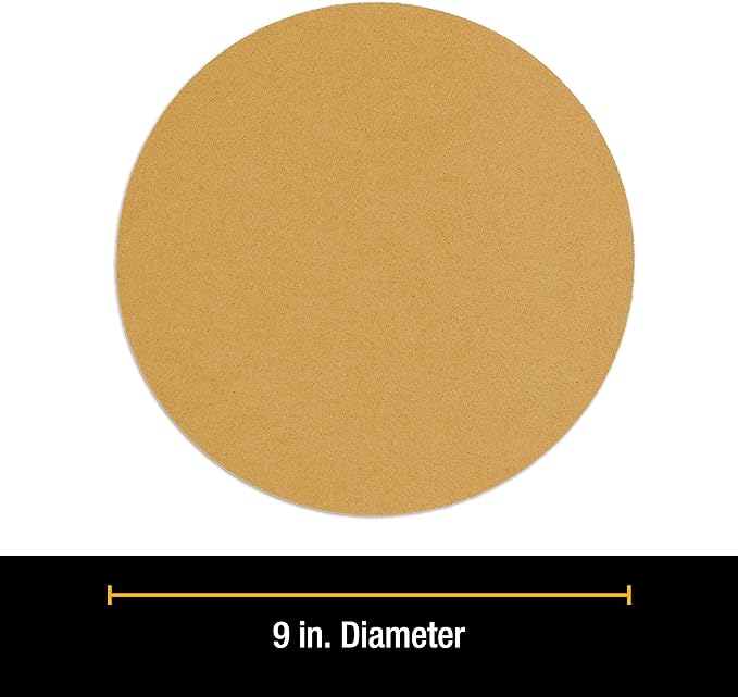 Dura-Gold Premium 9" Drywall Sanding Discs - 60 Grit (Box of 8) - Sandpaper Discs with PSA Self Adhesive Stickyback, High-Performance Fast Cutting Aluminum Oxide Abrasive - for Drywall Power Sander