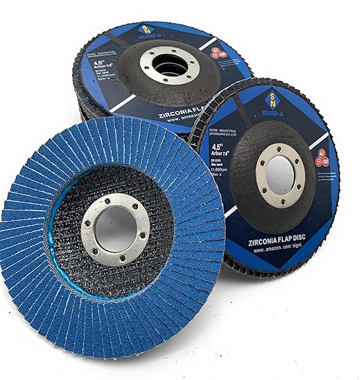SIGNI Premium Zirconia Flap Discs 10-Pack (4.5 inch T27 120#)