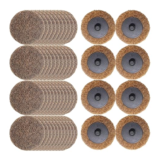 Merryland Surface Conditioning Disc 2 inch for Die Grinder, 2inch Coarse Quick Change Disc 50 Pack, Sanding Disc Nylon Non-Woven Disc Paint Rust Metal Steel Iron Universal, DGTAA50C1