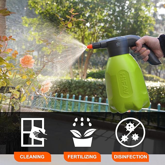 ES2-PRO Electric Spray Bottle 2L/0.5Gallon, Rechargeable Battery Powered Sprayer Spray 60 Bottles On a Single Charge, Automatic Plant Mister竊똏ump Sprayer,Indoor Watering Can for Plants