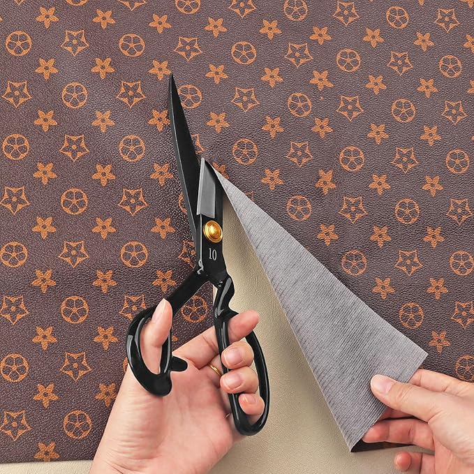 Left-Handed Fabric Scissors, 10-inch High-Carbon Steel Tailor's Shears, Suitable for Cutting Clothing, Fabric, Leather, Sewing and Handcrafted Design