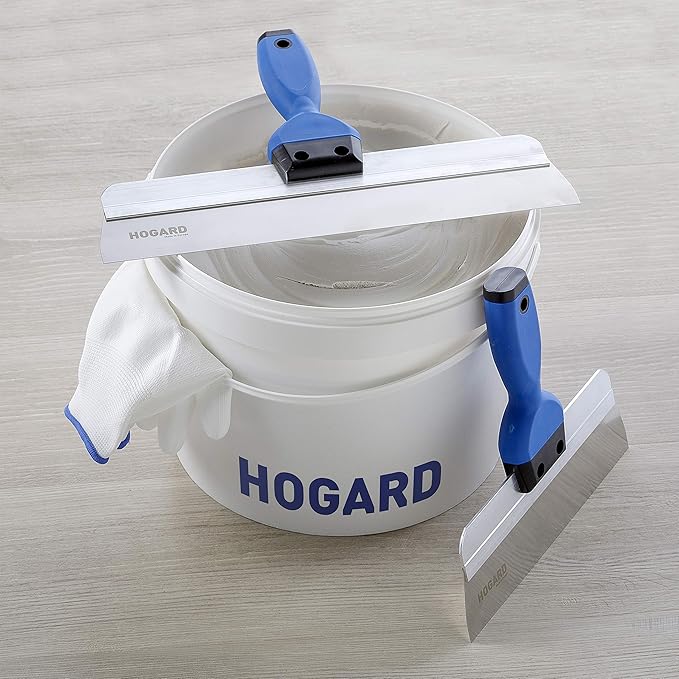 HOGARD 18" Pro Taping Knife | Premium Stainless Steel Blade with a Soft Grip | Best Drywall Taping Tool