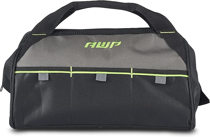 AWP Tool Bags, Premium Tool Bag, Black, Durable Tool Tote, for Professionals and Contractors