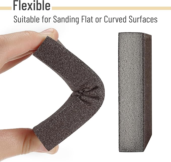 Bates- Drywall Sanding Blocks, 10 Pack, 60/80/100/120/180/220 Grit Assortment, Drywall Sanding Sponge for Wood, Washable & Reusable