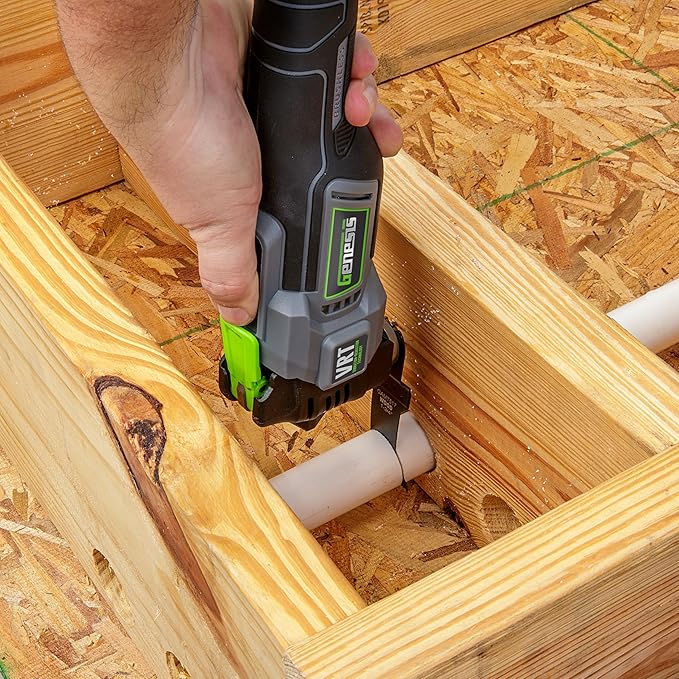 Genesis G20MAX 20V Brushless Oscillating Multi-Tool, Vibration-Reduction Technology (VRT), with Battery, Charger and Accessories (GLMT20BH)