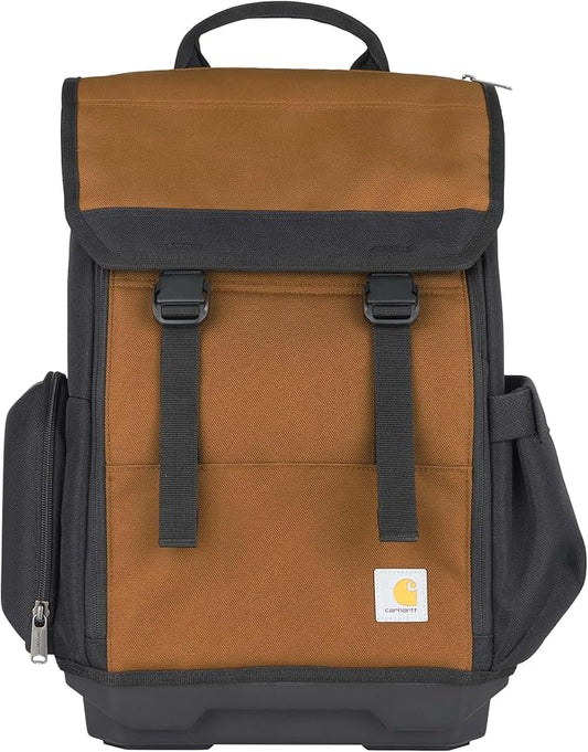 Carhartt Mens Station Tool Bag W/Adjustable Shoulder Straps, Durable, Water-Resistant Tool Organizer, Tool Backpack