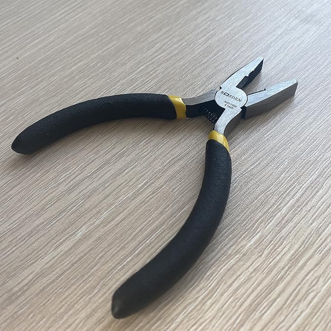 BOOSDEN Mini Lineman's Pliers, 5 Pack, 5 Inch High Leverage Cutting Pliers, Side Cutter for Electrician Work or Jewelry Making