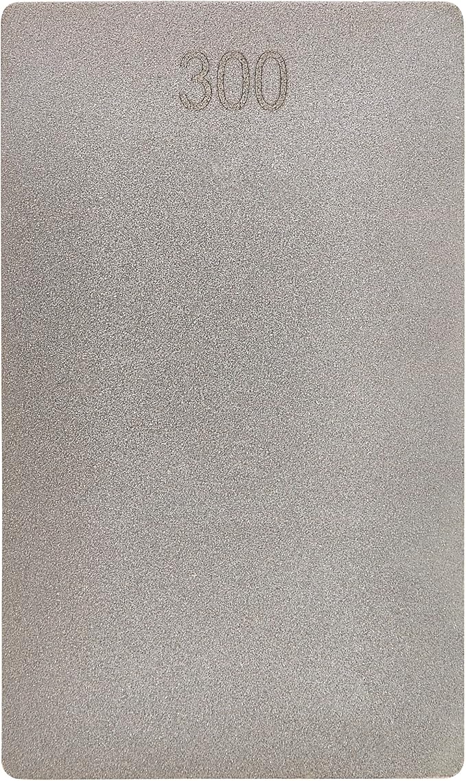Trend 3-Inch Double-Sided Diamond Sharpening Stone, 300 & 600 Grit, Credit Card Sized Honing Stone with Storage Wallet, DWS/CC/FC