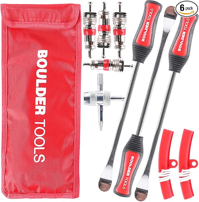 Boulder Tools Tire Spoons - Tire Changing Tool - Motorcycle Tire Spoons - Durable, Easy-to-Use for Safe & Quick Tire Repair - Dirtbike Tire Spoons - Comprehensive Tool Kit