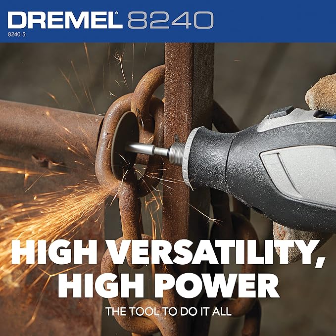 Dremel 8240 12V Cordless Rotary Tool Kit with Variable Speed and Comfort Grip -Includes 2AH Battery Pack, Charger & more (Renewed)