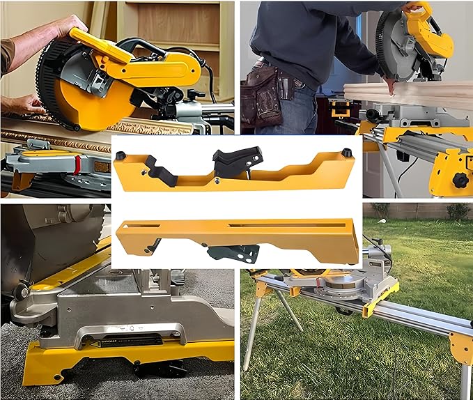 DW7231 Miter Saw Mounting Brackets Compatible with Dewalt's DW723,DWX723,DWX724 and DWX725 DWX725B Heavy Duty Miter Saw, (2 pack) Yellow