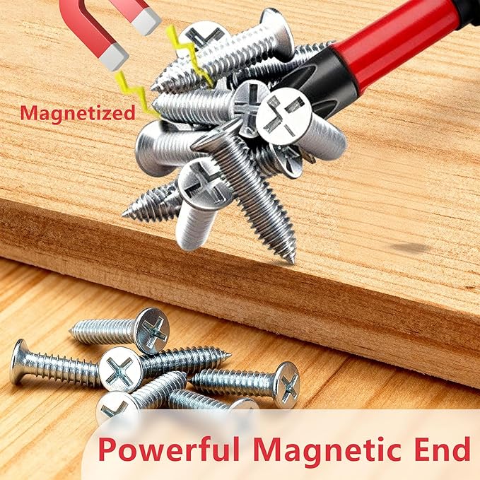 FPH2 Impact Screwdriver Bit Set ??65mm & 110mm Slotted & Cross Head, 1/4 Inch Hex Shank, Magnetic Tips, CNC Precision, Durable Electrician & DIY Drill Bits (10pcs)