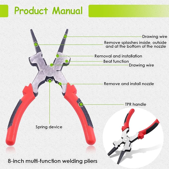 Keadic Welding Slag Removal Tool Set - Includes Chipping Hammer and Gloves for Splatter Removal, Rust Cleaning