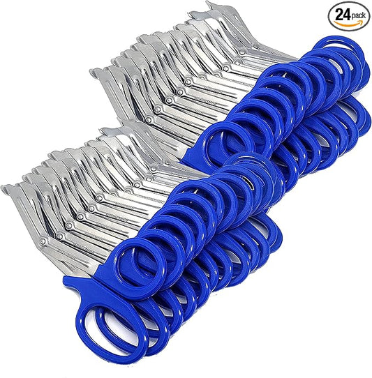 Set of 24 Trauma Paramedic EMT Shears Scissors 7.25"- Made of Premium Quality Stainless Steel - Ideal Gift for EMT, Nurses doctors Firefighter and more (Royal Blue)