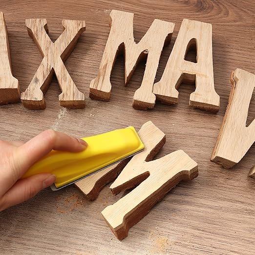 MAXMAN Sand Paper Sanding Block 3.5?쓝 1??Sandpaper Assortment 80 120 180 240 320 400 600 Grit, Micro Detail Sander, Sand Paper for Wood Furniture, Crafts, Woodworking Projects, Tight Spaces, 70Pcs
