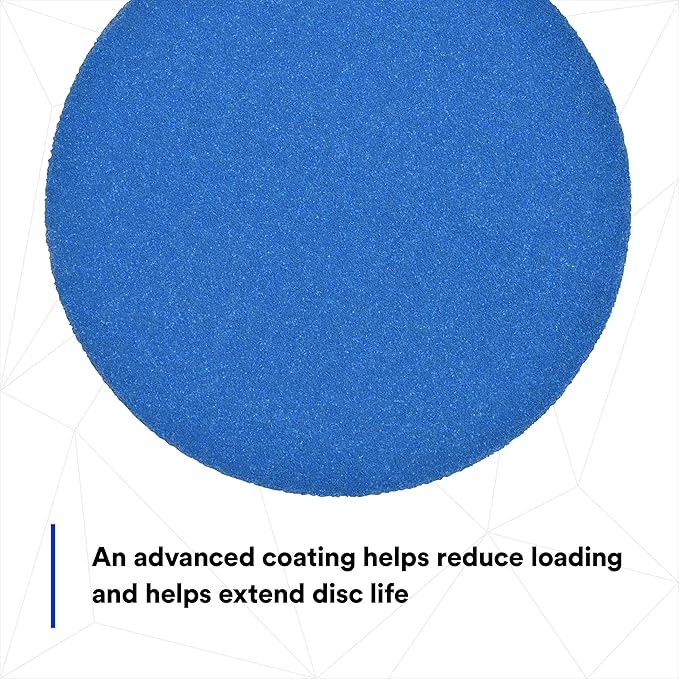 3M Stikit Blue Abrasive Disc Roll 36265, No Hole, Coating Removal, Body Repair, 80 Grade, 5 in, 50 Discs/Roll