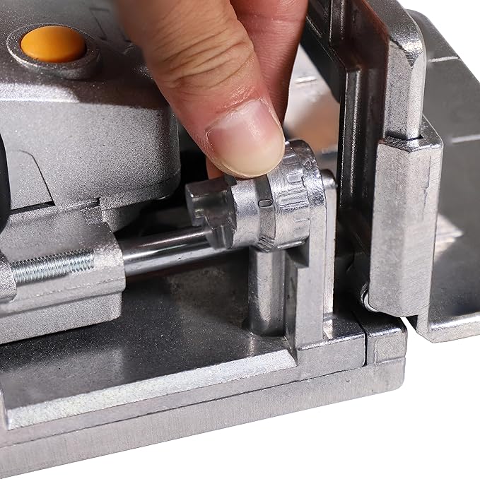 Steel Force BJ184 Wood Biscuit Plate Joiner 4" Brushless Cordless with 20V 5.0Ah Battery and Charger, 8mm 5/16" Dilling Bits, Up to 1-1/2" Drilling Depth