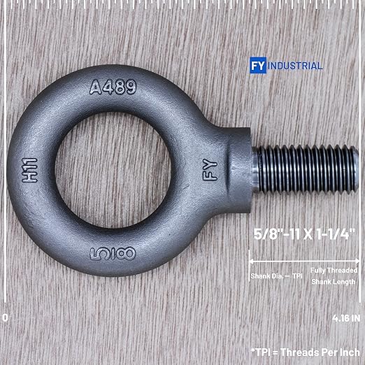 2 Pcs Lifting Shoulder Eye Bolt 5/8"