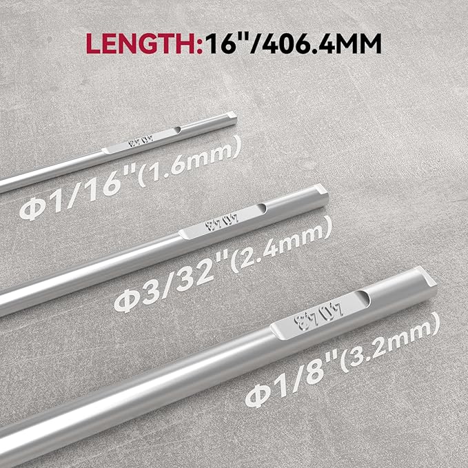 ARCCAPTAIN Aluminum TIG Welding Rod ER4043, Welding Wire Filler Rod, 1/16" X 16", 5LB