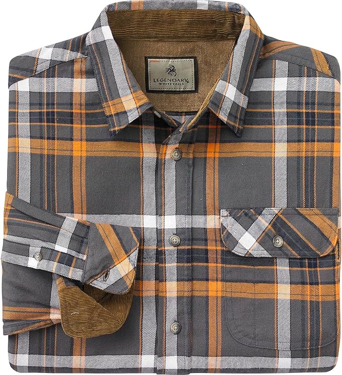 Legendary Whitetails Men's Flannel Shirt Long Sleeve Button Down 100% Cotton