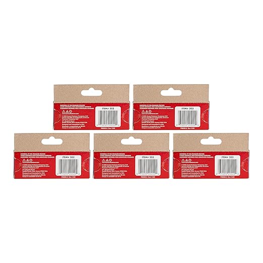 Arrow 202-EK 1/4-Inch Length Galvanized Steel Staples for Desktop Staplers only, Office Supplies for Desk Staplers for Business, Classroom Supplies, Home Office, and Craft Use, 5-Pack, 5000 Per Pack