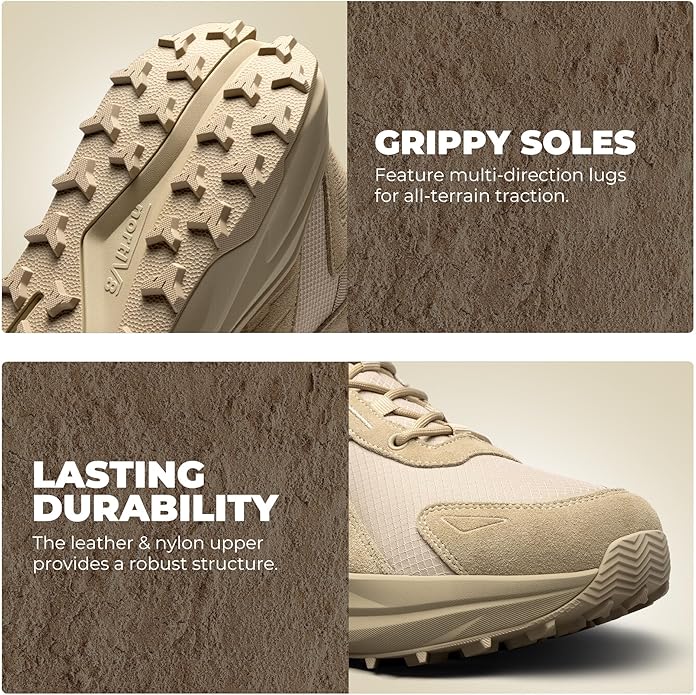 NORTIV 8 Men's Wide Toe Box Hiking Boots Low Drop Waterproof Outdoor Trekking Camping Winter Snow Shoes Katahdin